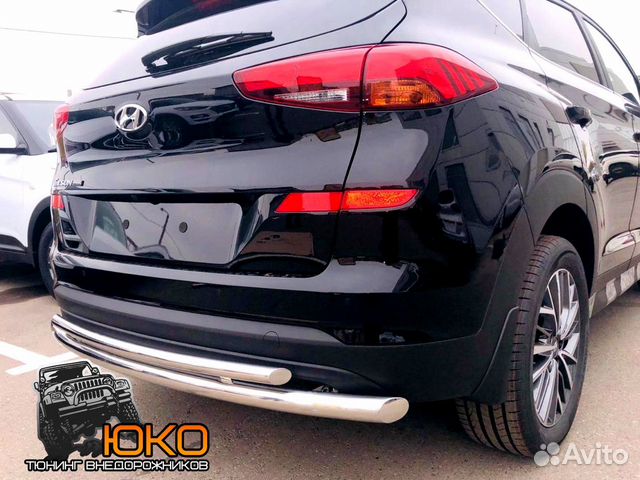 Защита заднего бампера Hyundai Tucson III