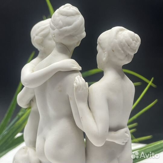 Старинный бисквит Три Грации СССР (сзр)