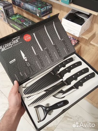 Набор кухонных ножей и ножниц 6в1