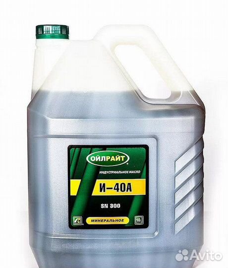 Масло И-40 индустриальное 10л OIL right 2595