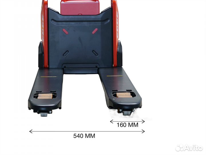 Рохля с весами гп 1500 кг PTE15N SC на литии