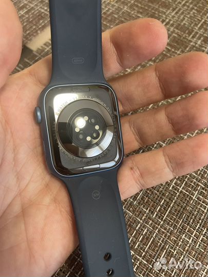 Часы apple watch 7 45 mm blue