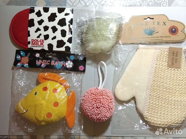 Мочалки новые