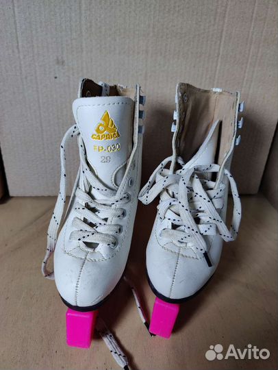 Коньки для фигурного катания caprice. 19см.стелька