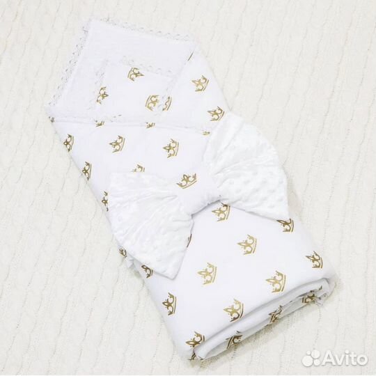 Конверт одеяло на выписку осень-зима