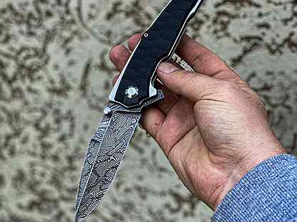 Складной нож «Гром» дамаск
