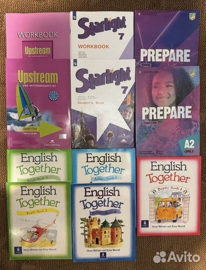 Учебники, диски, тетради по немецкому, англ,фран