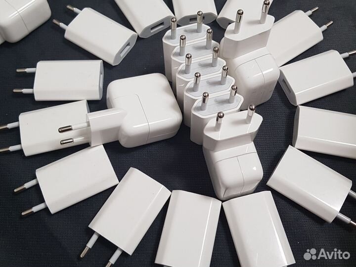 Блок питания APL 5W USB для Айфон белый