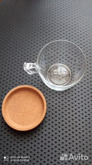 Кружка с подставкой IKEA новая