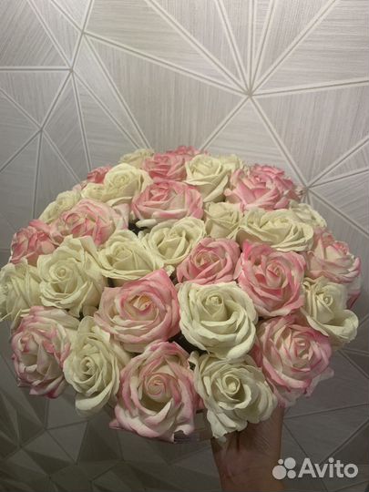 Букет из мыльных роз