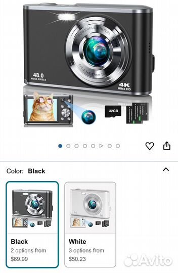 Цифровая камера 4K Ultra HD 48 Мп DC306