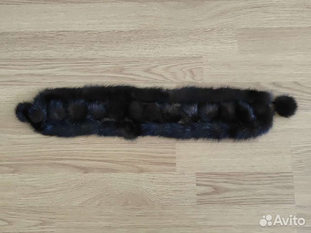 Норковая повязка на голову женская