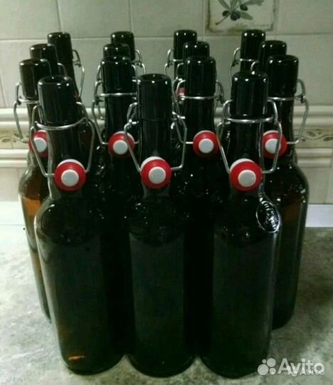 Бутылки с бугельной пробкой 0,75л, 1л