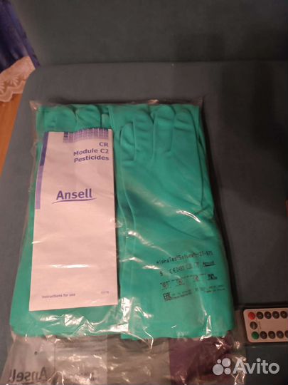 Перчатки нитриловые Ansell химостойкие