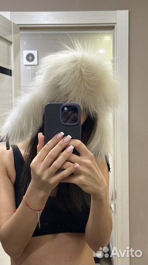 Шапка ушанка женская натуральный мех