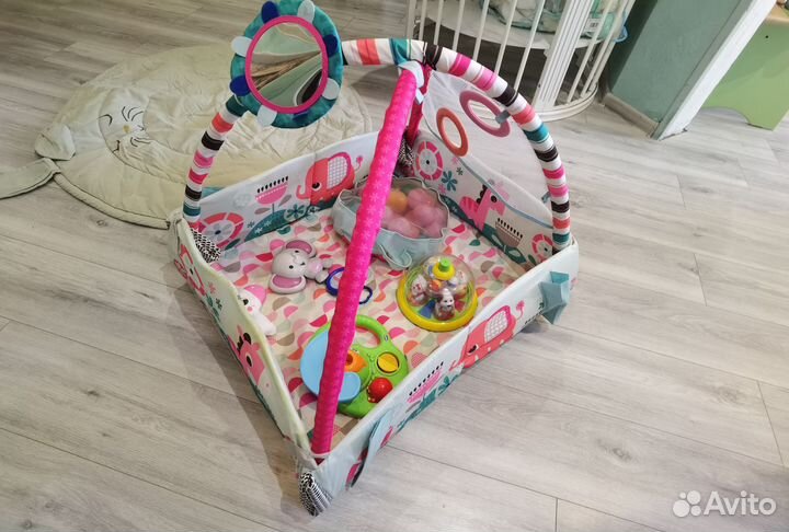 Детские игрушки, бассейн с шариками коляска кукла