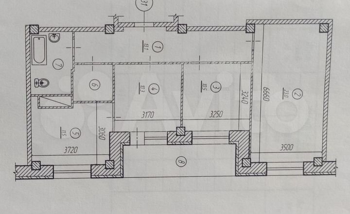 3-к. квартира, 78,1 м², 4/5 эт.