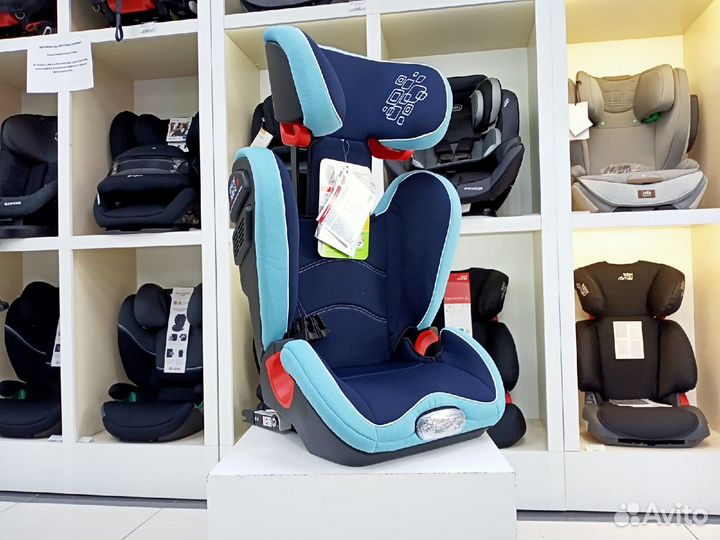 Автокресло 3-12лет изофикс Siger Олимп Blue