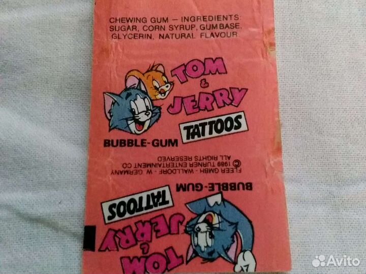 Вкладыши от жвачек