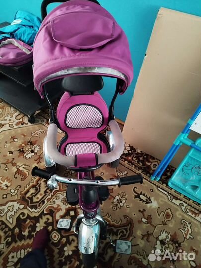 Детский велосипед с родительской ручкой