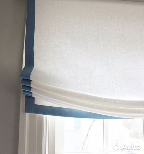Римские шторы с кантом
