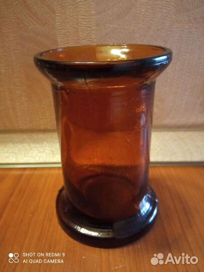 Стакан лабораторный СССР, коричневое стекло