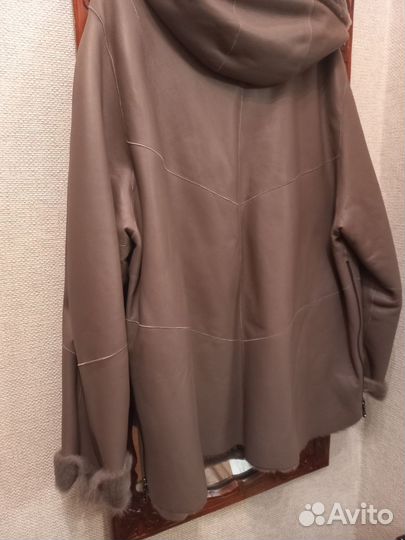 Турецкая, из натульной кожи дубленочка 50-54 раз