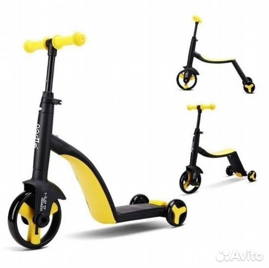 Детский 3-колесный самокат-беговел Nadle TF 3-1