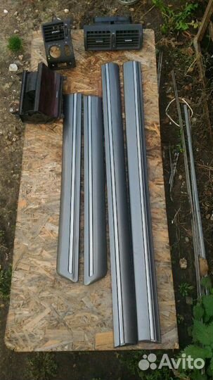 W210 накладки на двери листва