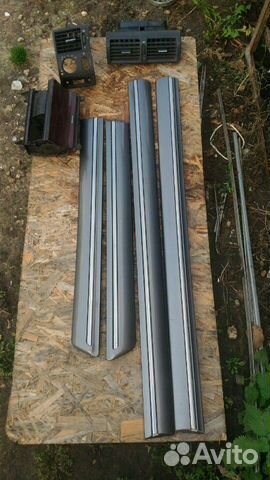 W210 накладки на двери листва