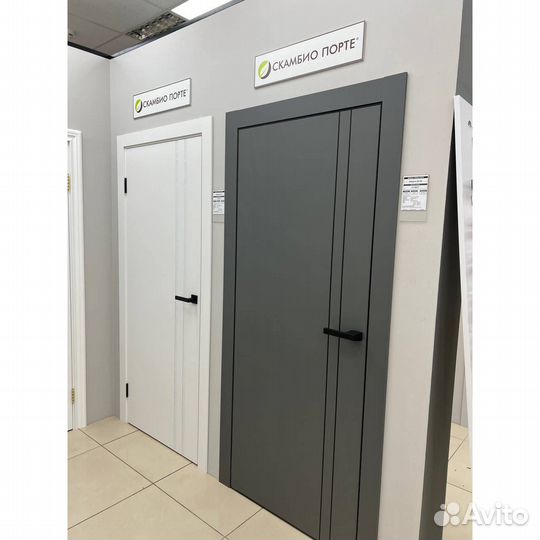 Межкомнатная дверь Смальта 21.2 Графит ral 7015 глухое