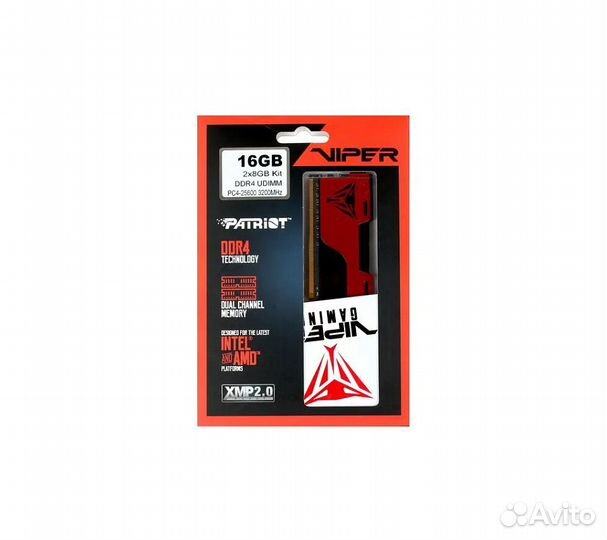 Память оперативная DDR4 16Gb (2x8Gb) Patriot Viper