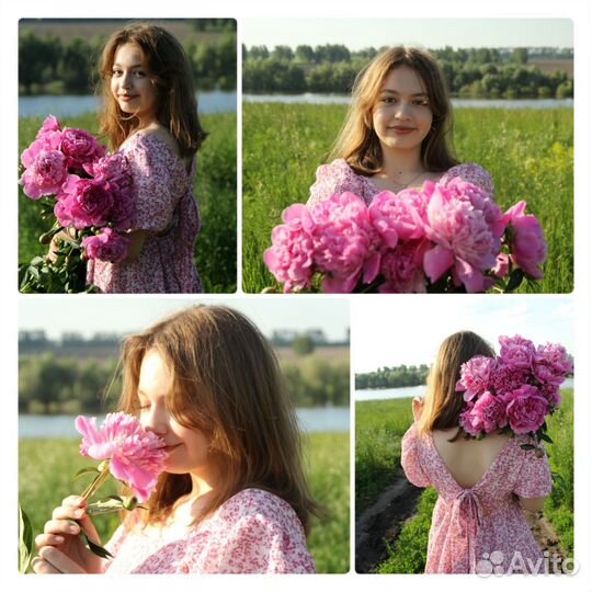 Фотосессия с пионами