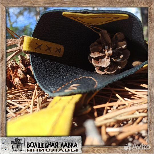 Кожаный чехол-кобура для телефона