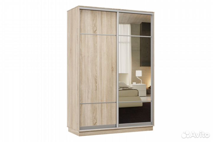 Шкаф-купе двухдверный Мила 1000