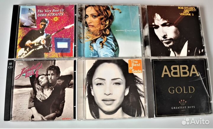 Музыкальные CD диски AC/DC kiss nirvana и др