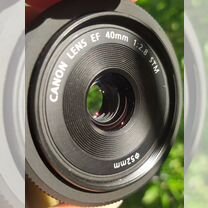 Объектив Canon EF 40 mm 1:2.8 stm