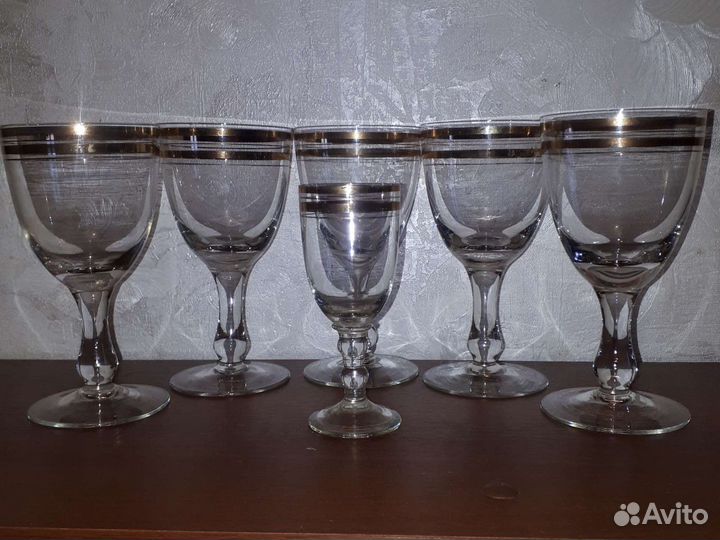 Фужеры/рюмка Ваза на ножке Пивной бокал СССР Винта