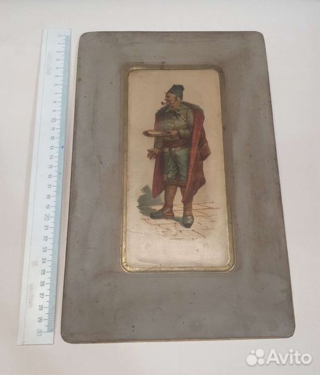 Картина на шелке (старинная)