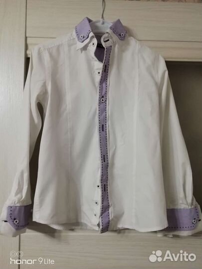 Рубашка белая на мальчика 128 см