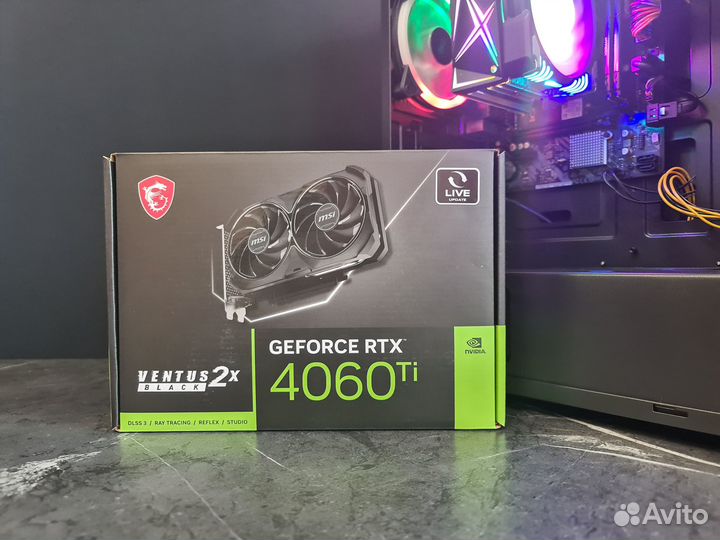 Компьютер для 2К гейминга, RTX 4060Ti, i5 12400