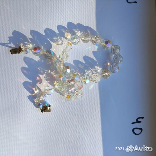 Колье бусы Яблонекс, винтаж Чехословакия