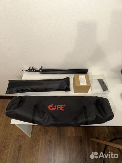 Софтбокс с LED лампой и стойкой в сумке