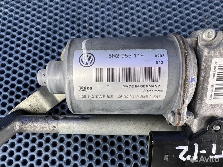 Трапеция моторчик дворников Tiguan 2007-2016 года