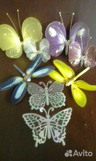 Бабочки и стрекозы для декора