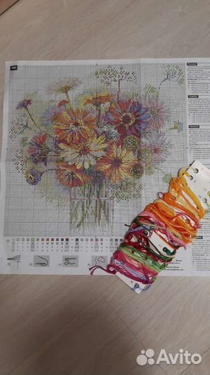 Набор для вышивания крестом (остатки)