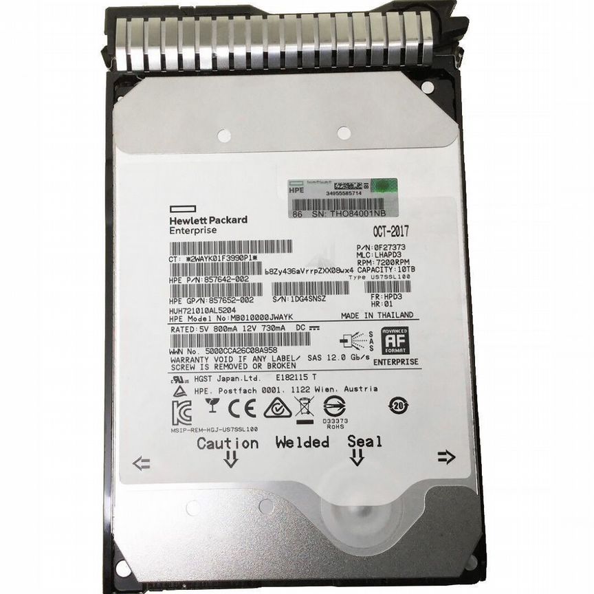 [857644-B21] Жесткий Диск Hp 10tb 857965-001 Sas 3,5 857644-B21