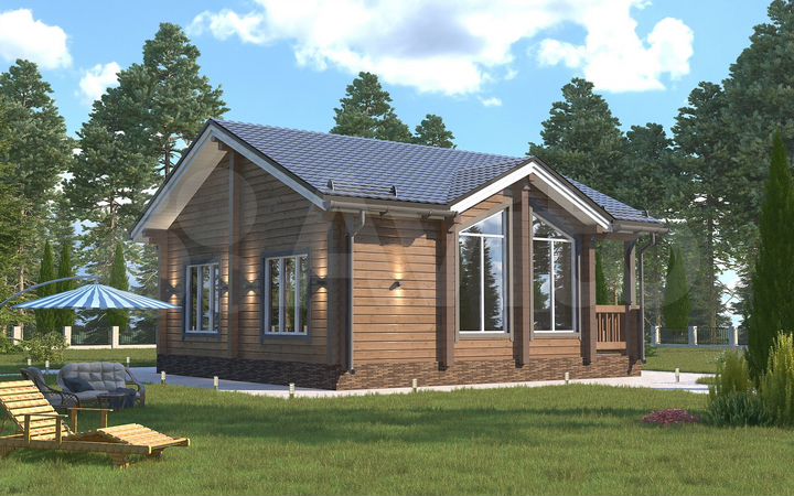 Дом 82 м² на участке 6 сот.