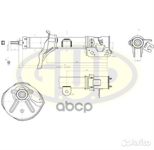 Амортизатор зад прав GSA339746 G.U.D
