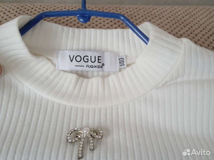 Блузка белая для девочек 140